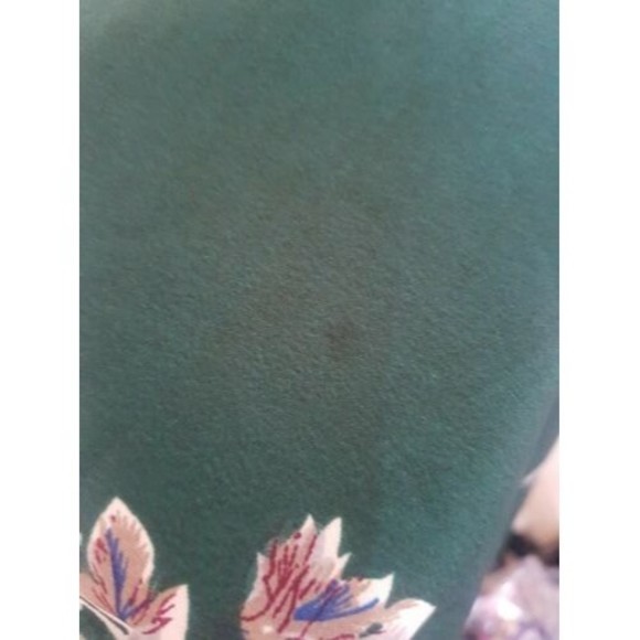 Influence Dress Floral Size10 Green High Low Flowy Womens V Neckline Asymmetric - Picture 10 of 12